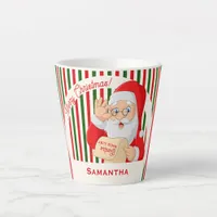 Sealed by Santa Nice List Merry Christmas  Latte Mug