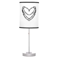 Skeleton Hands Heart Sign Retro Halloween Costume  Table Lamp