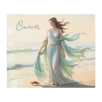 Pretty Greek Goddess | Cancer The Crab Metal Print