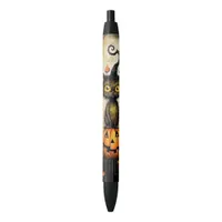 Spooky Cat and Jack o Lantern Writing Pen