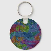 Colorful Digital Abstract Keychain