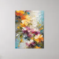 Abstract Flowers Canvas Print