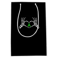 Skeleton Hand Heart Awareness Ribbon Supportive Medium Gift Bag