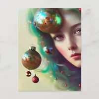 Christmas Goddess Postcard