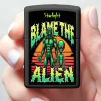 Blame the Alien in Sunset Glow Zippo Lighter