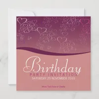 Love Bubbles Party Birthday Invitation