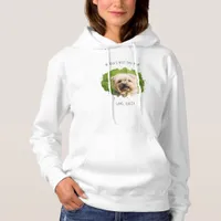 Cute Custom Pet Photo Splash World's Best Dog Mom Hoodie