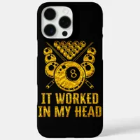 Clever Billiards Saying About Mental Strategy iPhone 16 Pro Max Case