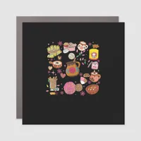 Tis The Season Mexican Christmas Tree Tamales Pan  Car Magnet