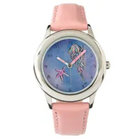 *~* Kids Watercolor Beach Sea Jelly Fish Star Fish Watch