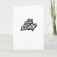 Eat Drink And Be Scary Basic Clean Card