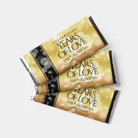 Elegant 50th Golden Wedding Anniversary Hershey Bar Favors