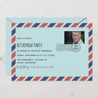 Post Office Retirement Party with photo invitation