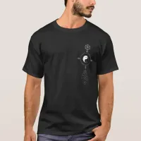 *~* Yin Yang Balance Symbol Men's Black T-Shirt