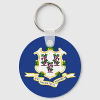 Connecticut State Flag Keychain