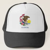 Flag and Seal of Illinois Trucker Hat