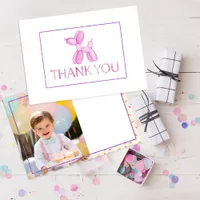 Balloon Dog Kids Thank You Card