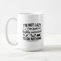 Classic Mug 15 oz Lazy Motivation Insulator