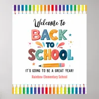 Welcome back to school  , First day of school Poster