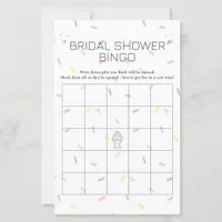 Retro Ice Cream Sundae Bridal Shower Bingo game