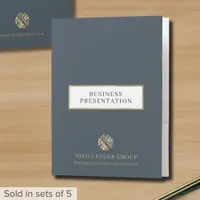 Customizable Business Presentation Folder