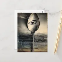 Spoon With An Eye at the Beach Postcard