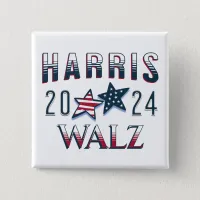 Kamala Harris and Tim Walz 2024 Button