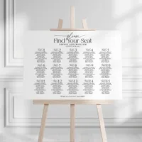 15 Tables Welcome Seating Chart Foam Board