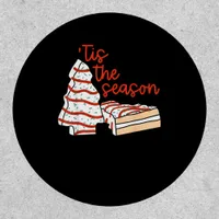 Funny Tis The Season Design Christmas Tree Patch