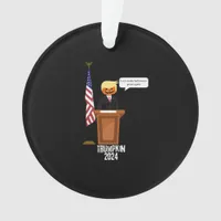 Trumpkin Let's Make Halloween Great Again Classic Ornament