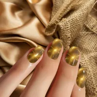 Golden Aura Minx Nail Art