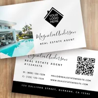 Logo QR Code Photo Real Estate Business Card