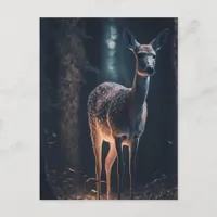 Deer in a Magical Forest Postcard