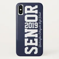 Classic Senior Block Letter Class of 2019 iPhone XS Case