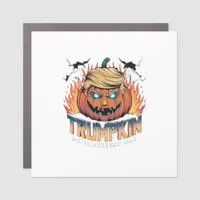 Trumpkin Classic – Spooky Pumpkin Design Car Magnet