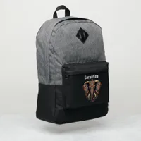 Majestic elephant adorned with intricate patterns port authority® backpack