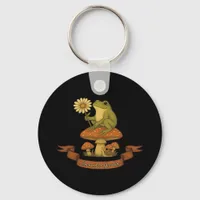 Frog Of The Garden Fairycore  Cottagecore Frog And Keychain