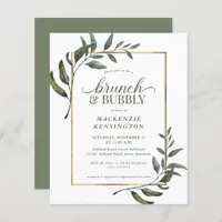 Budget Eucalyptus Brunch Bubbly Bridal Shower