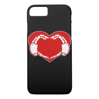Heart Skeleton Hands Gothic Valentine Red Classic  iPhone 8/7 Case