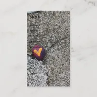 Heart Rock and Fossil Rock Business Card