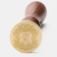 Elegant Monogram Crest Wedding Wax Seal Stamp