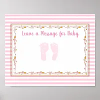 Message for Baby, Baby Shower Keepsake Poster