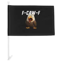 F-Caw-F Funny F-Caw-F Gear Retro Classic Car Flag