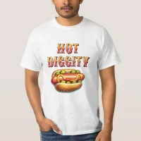 Hot Diggity | Retro Hot dog  T-Shirt