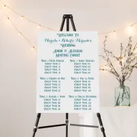 Mexican Wedding Seating Chart Template Foam Board