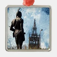 Plaza View Metal Ornament
