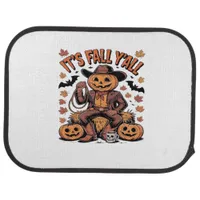 It’s Fall Y’all Western Cowboy Pumpkin Halloween Car Floor Mat