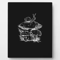 Cottagecore Aesthetic Mushroom Snail Fungi Goblinc Plaque