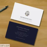 Simple Minimalist Law Firm Business Card