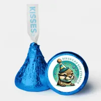 Otter Themed Blue Boy's Birthday Personalized Hershey®'s Kisses®